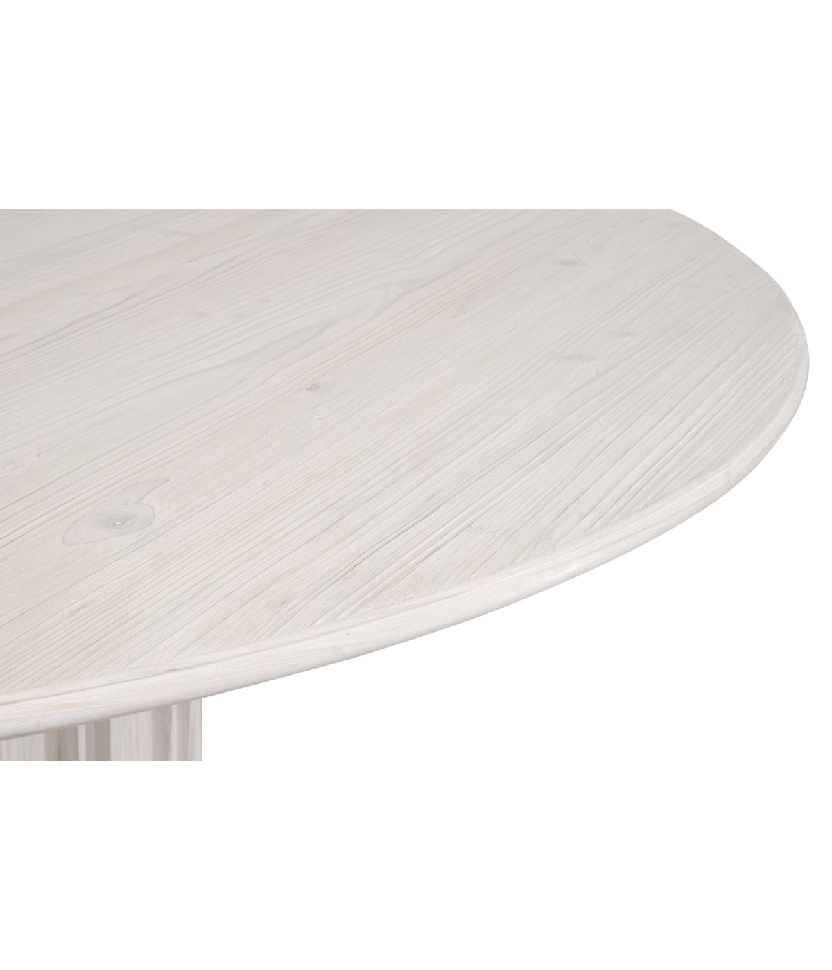 Roma 54" Round Dining Table White Wash