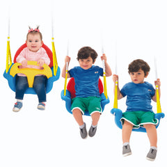 Dolu: 3-In-1 Jumbo Safety Swing - Adjustable & Convertible Design, 44lb Capacity, Single Seat, Grows With Your Child, Toddler & Kids Ages 12+mo-Multi-One Size-3