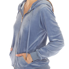 Women's 2 Piece Velour Tracksuit Set