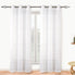  Dainty Home Cloud Curtain Panel Pair - White - Bonton