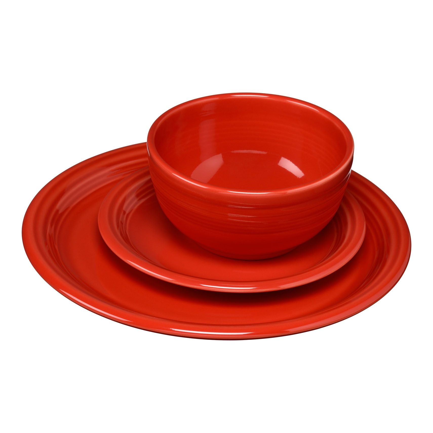  Fiesta Bistro 3 Piece Place Setting - Scarlet - Bonton