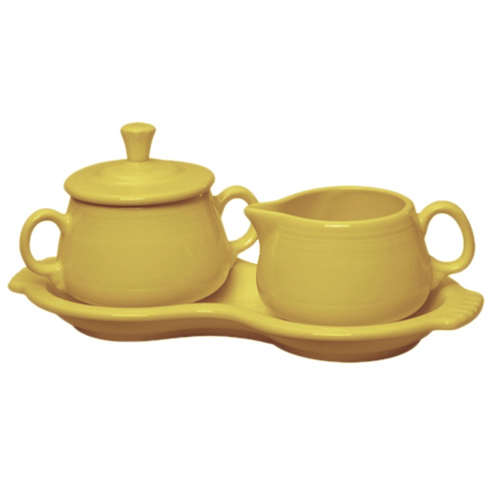  Fiesta Sugar & Creamer Tray Set - Sunflower - Bonton