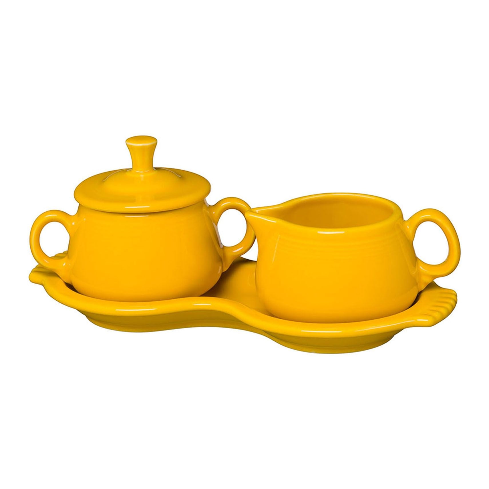  Fiesta Sugar & Creamer Tray Set - Daffodil - Bonton