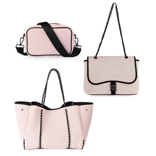 Camera Bag + Flap Crossbody + Everyday Tote - Pretty In Pink