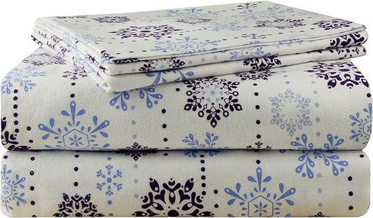 Cotton Luxury Flannel Solid & Print Sheet Sets