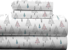 Winter Print Flannel Sheet Sets