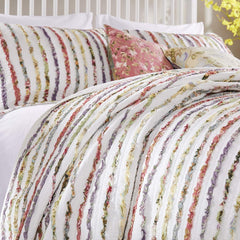 Bella Ruffle Shabby Chic Quilt Set