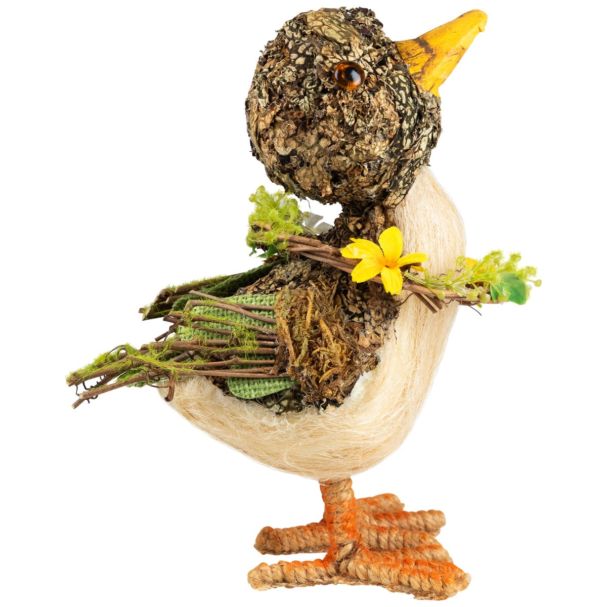  Northlight Standing Mixed Foliage Spring Duck Figurine - 8