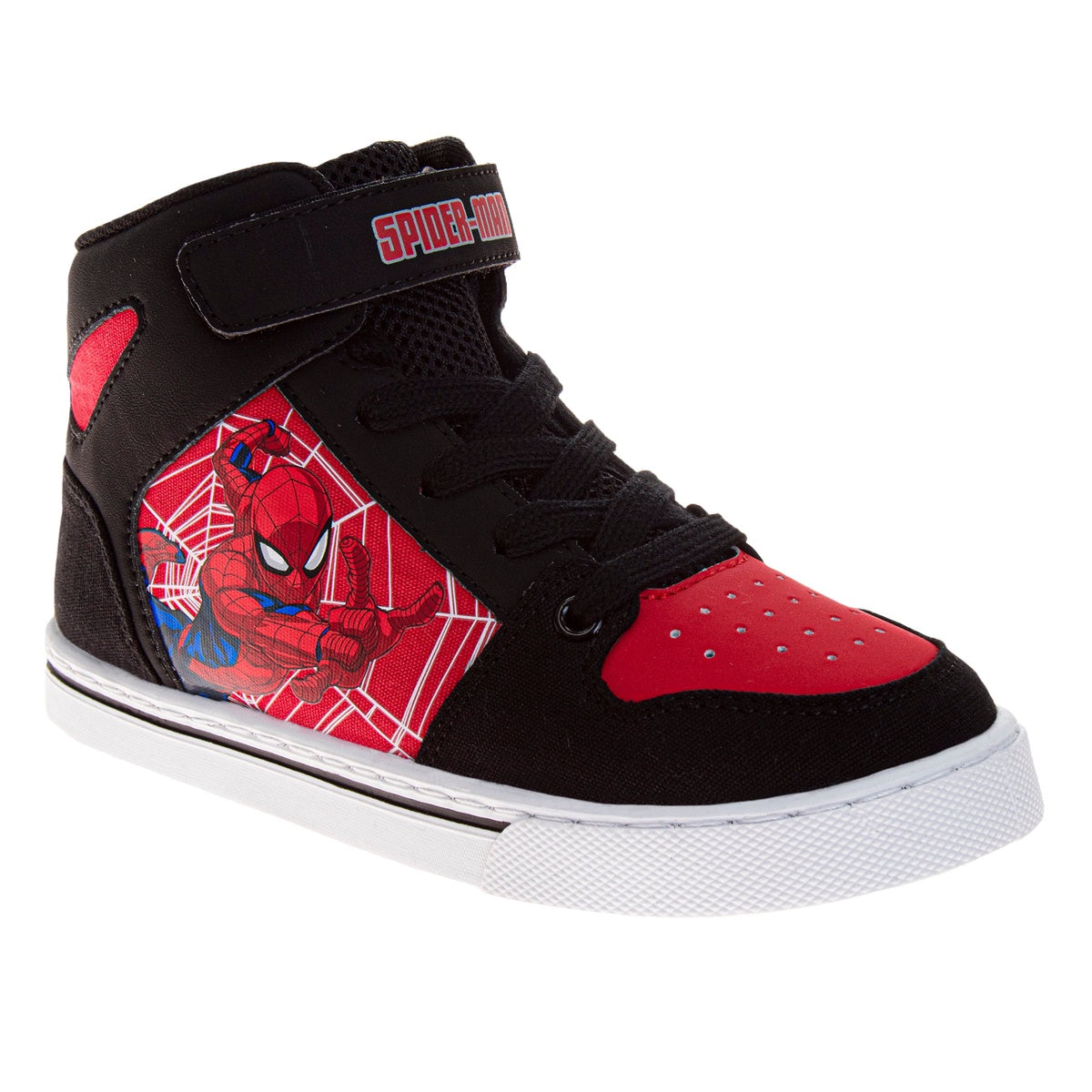  Josmo Marvel Spider-Man Boys Vintage High Top Sneakers - 12 - Bonton