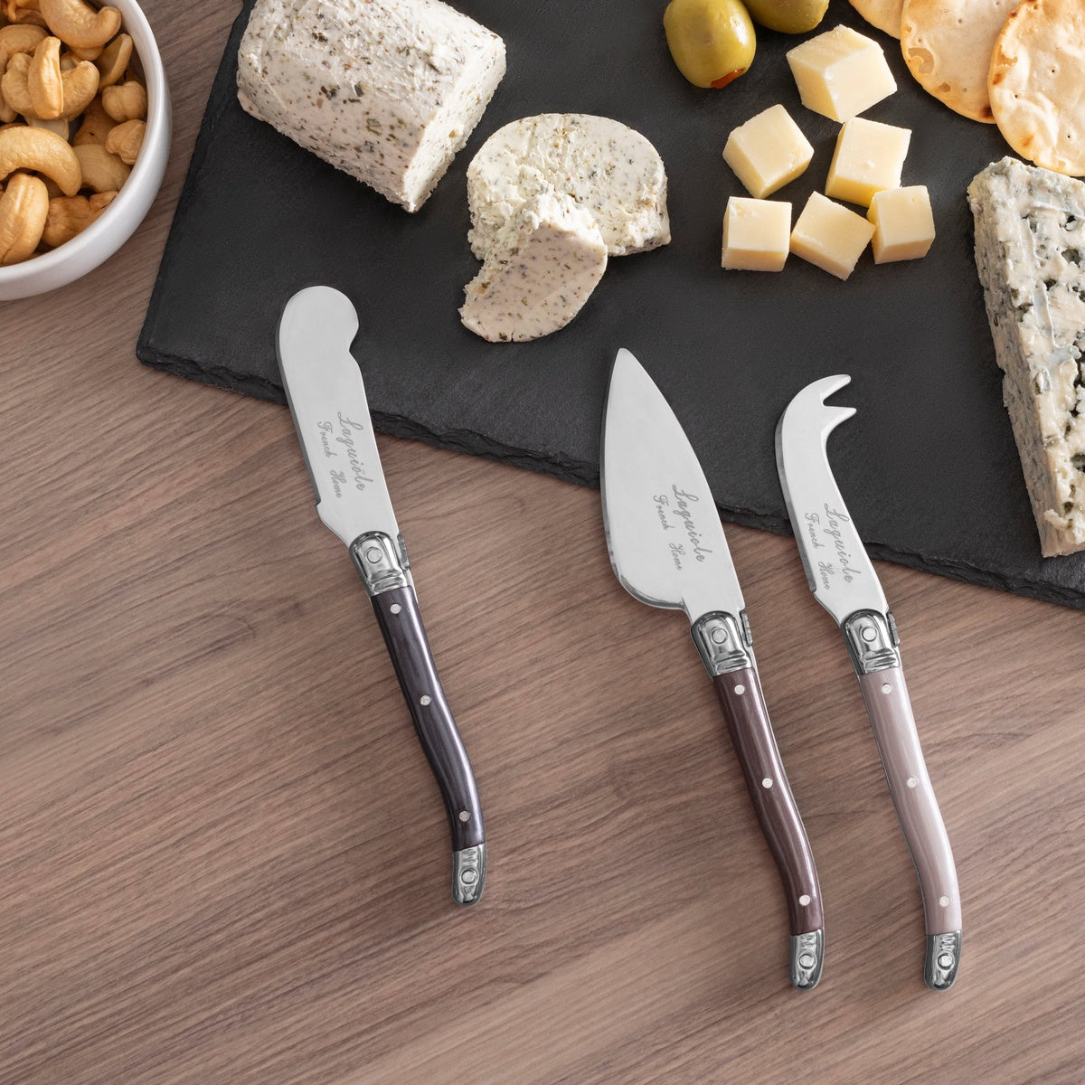  French Home French Home 7-Piece Laguiole Cheese Knives and Spreaders - Warm Spice - Default Title - Bonton