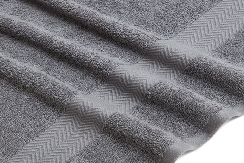 Kathy Ireland 6 Piece Chevron Jacquard Towel Set With Lets Dry