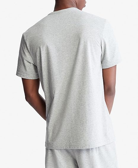  Calvin Klein Modern Cotton Short Sleeve Crew Neck Tee Heather Grey - Heroic Grey Heather - Bonton