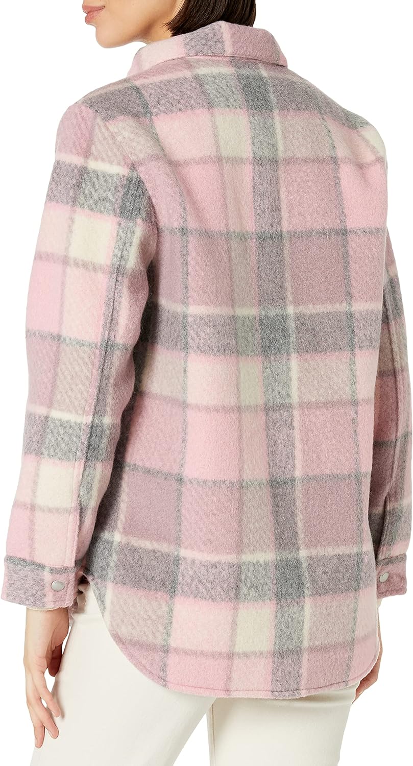  BlankNYC Multi Color Plaid Shacket - Pink - Bonton