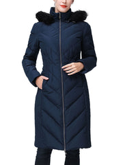 Women's Marlene Water-Resistant Hooded Long Down Coat