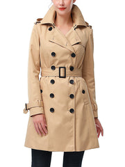 Women's Alexa Water-Resistant Classic Hooded Trench Coat