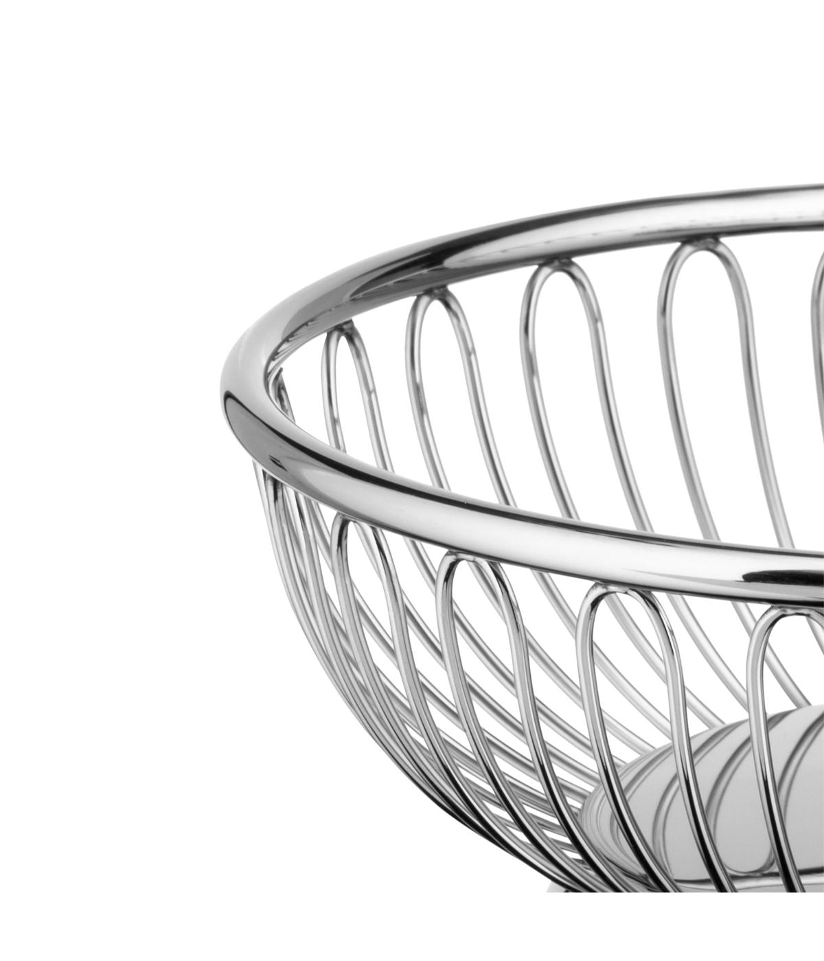  Alessi Round Wire Basket - Silver - Bonton