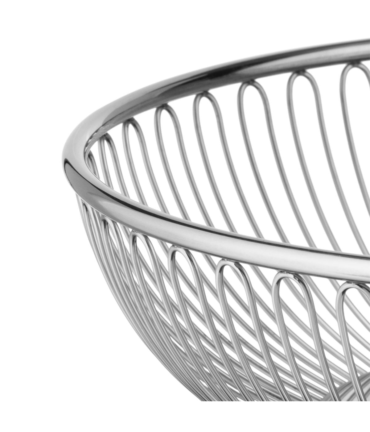  Alessi Round Wire Basket - Silver - Bonton