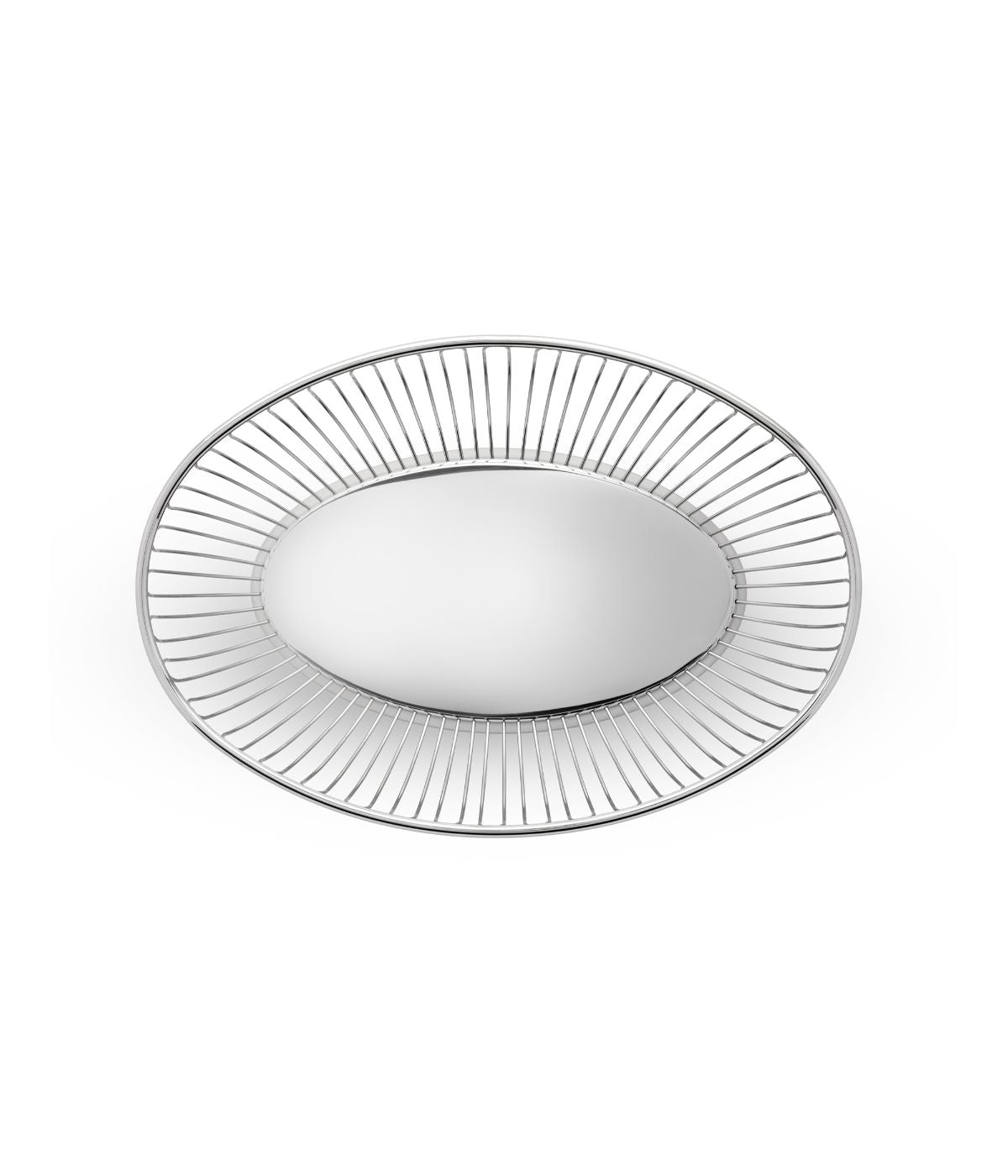  Alessi Oval Wire Basket - Silver - Bonton