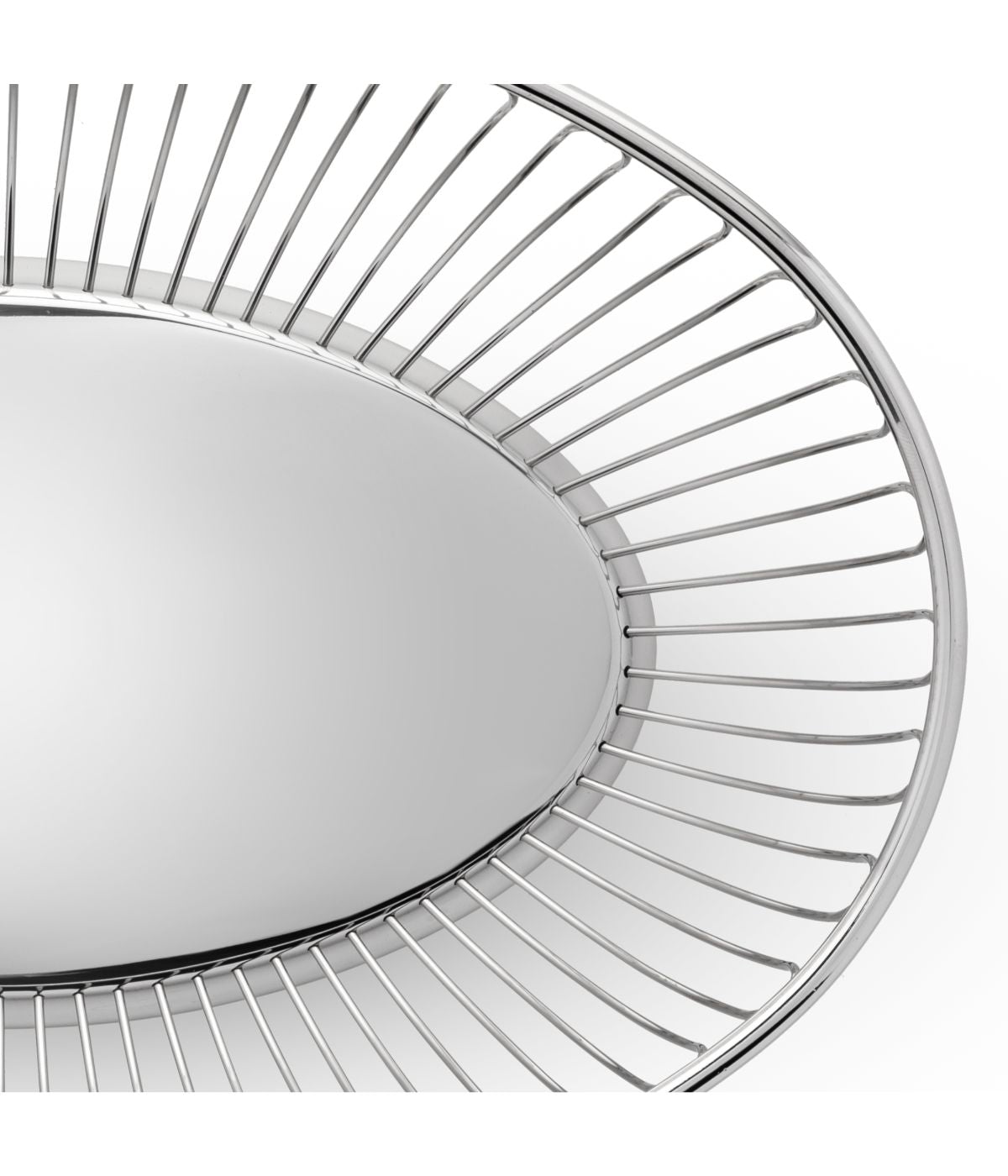  Alessi Oval Wire Basket - Silver - Bonton