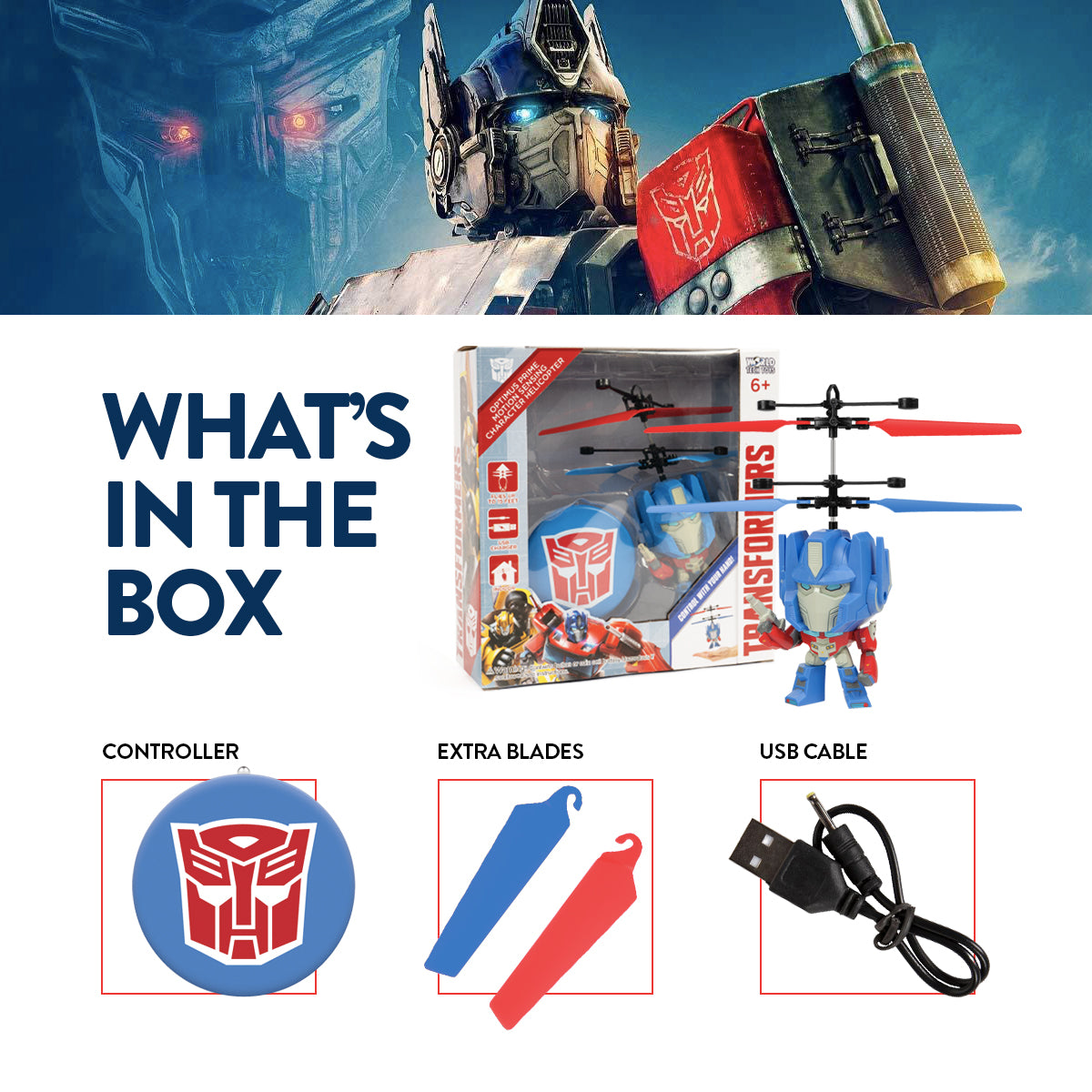  HobbyTron Transformers Optimus Prime Big Head UFO - Default Title - Bonton