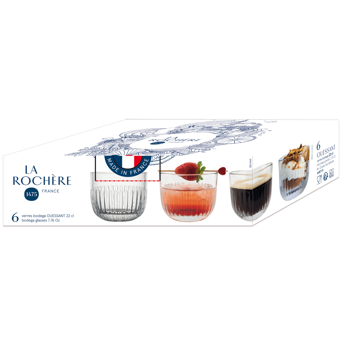  La Rochere Ouessant Bodega Dessert Cups Set-6 - Default Title - Bonton