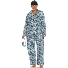 Plus Size Three-Piece Pajama Set