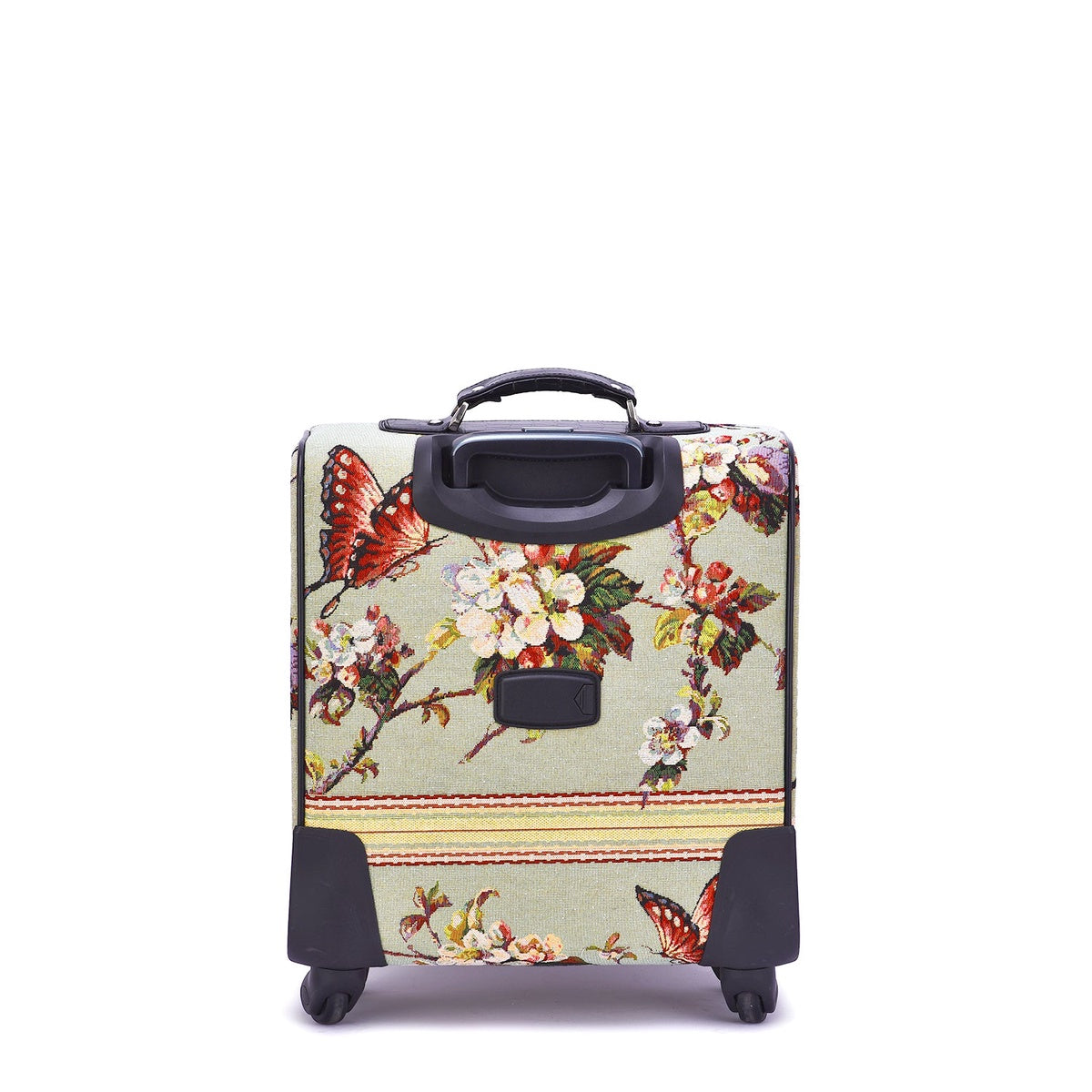  Mellow World Butterfly Hand Beaded Rolling Suitcase - Green - Bonton