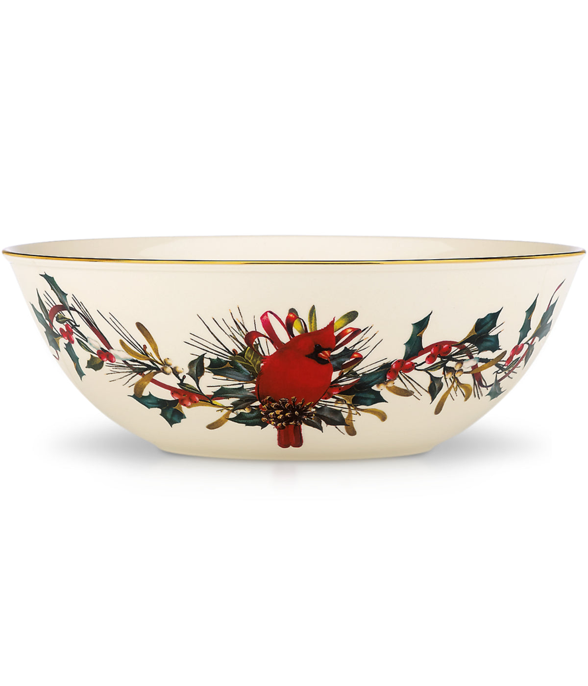  Lenox Winter Greetings Large Bowl - Ivory - Bonton