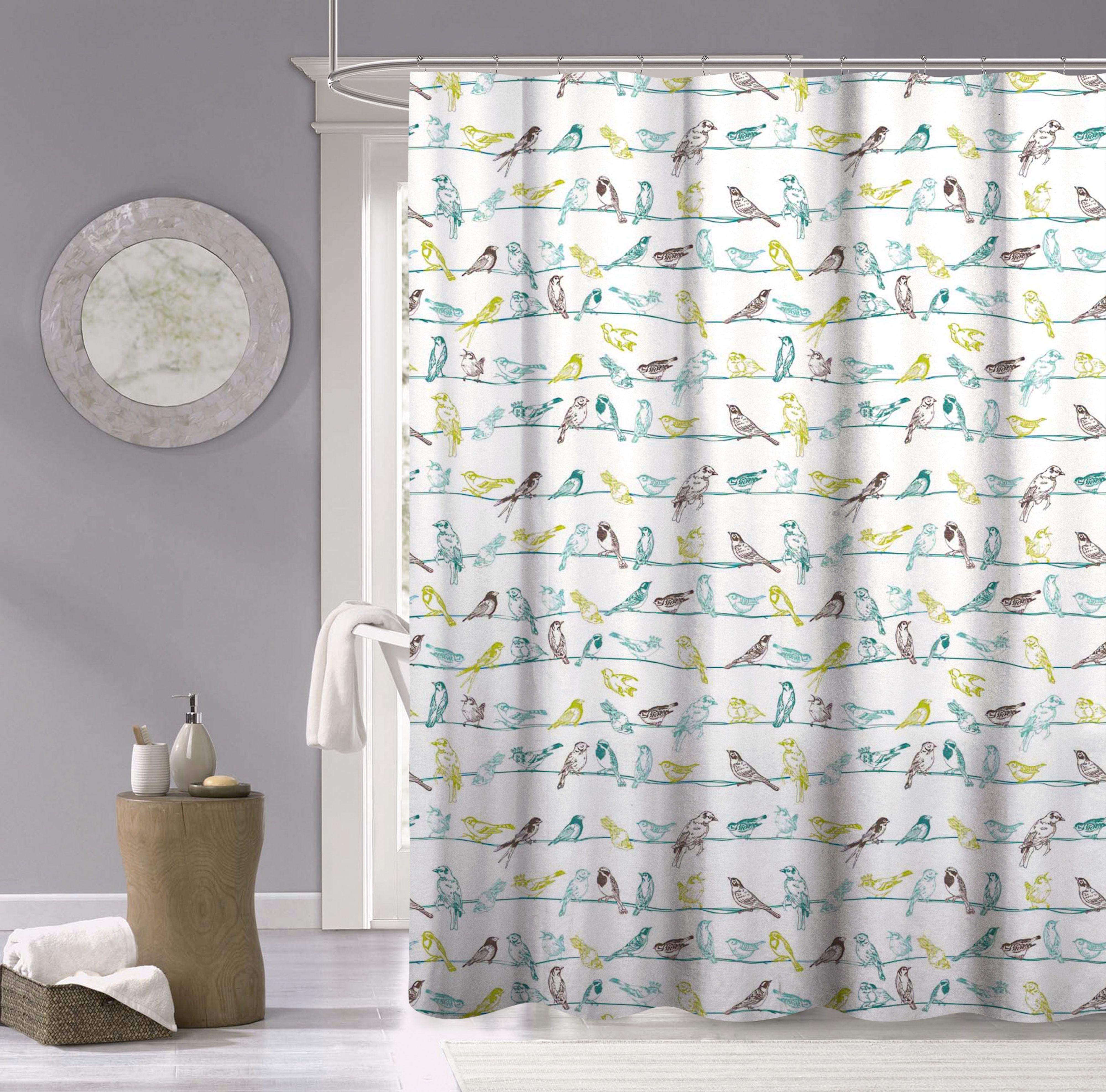  Dainty Home Birds Shower Curtain - Multi - Bonton