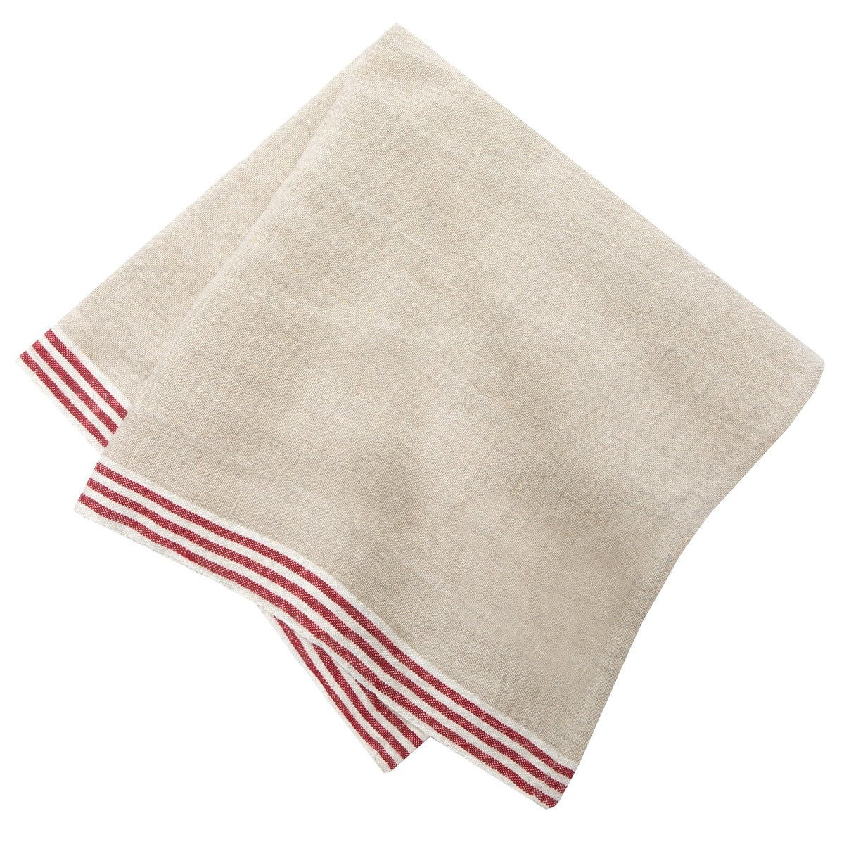  Caravan Alsace Natural Napkins 20x20 - Set of 4 - Natural & Blue - Bonton