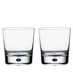 Intermezzo Blue Double Old Fashion Glass Pair