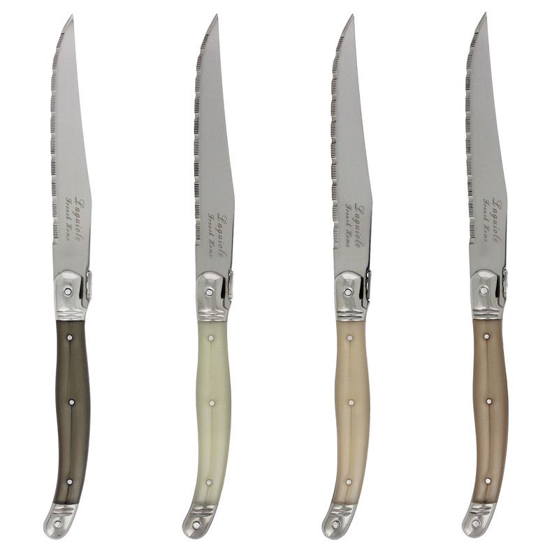  French Home Laguiole Neutral Tones Steak Knife Set - Multi Color - Bonton