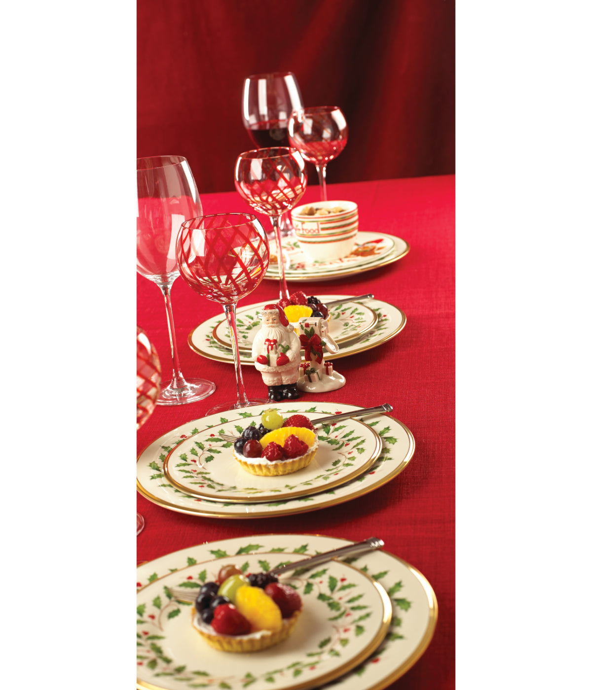  Lenox Holiday Dinner Plates S/6 - Ivory - Bonton