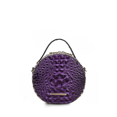 Ynnari Croc Round Crossbody Bag