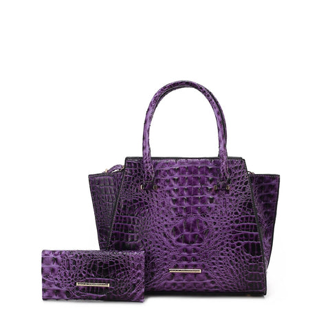 Viridiana Croc Tote Bag and Set