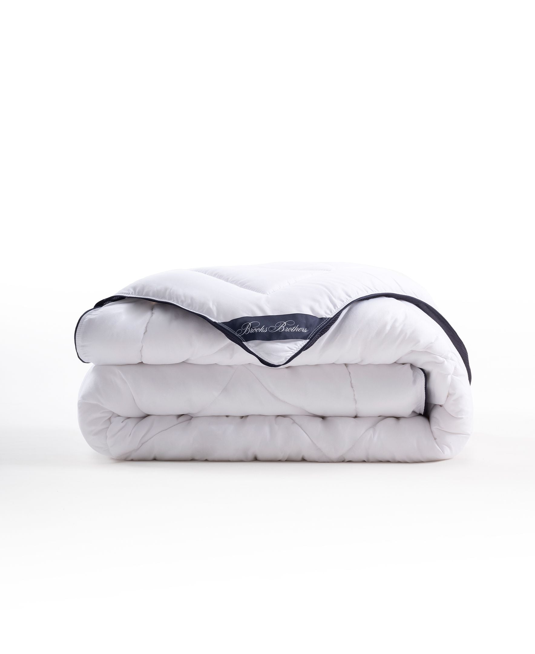  Brooks Brothers Climate Quilt with Microgel Filling - White - Bonton