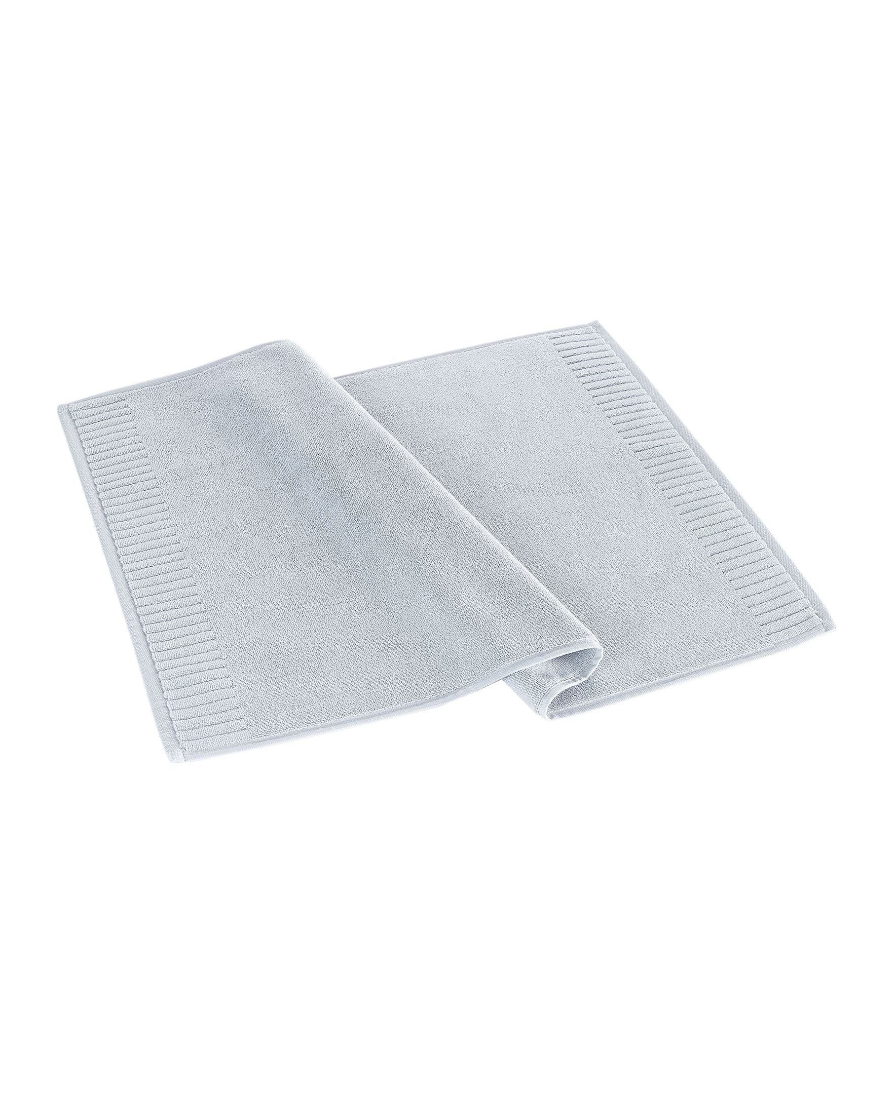  Brooks Brothers Fancy Border Bath Mat - Silver - Bonton