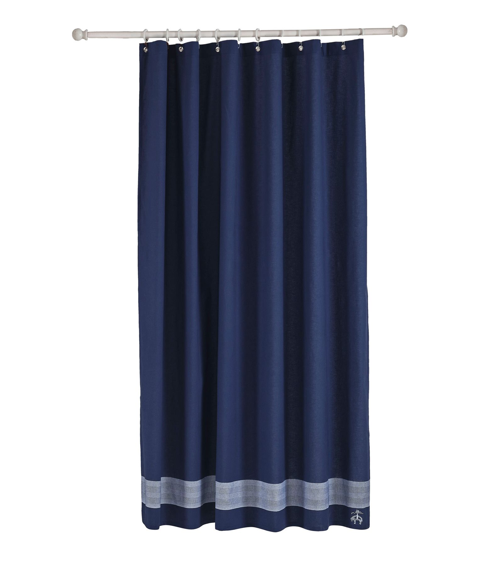  Brooks Brothers Herringbone Shower Curtains - Navy - Bonton