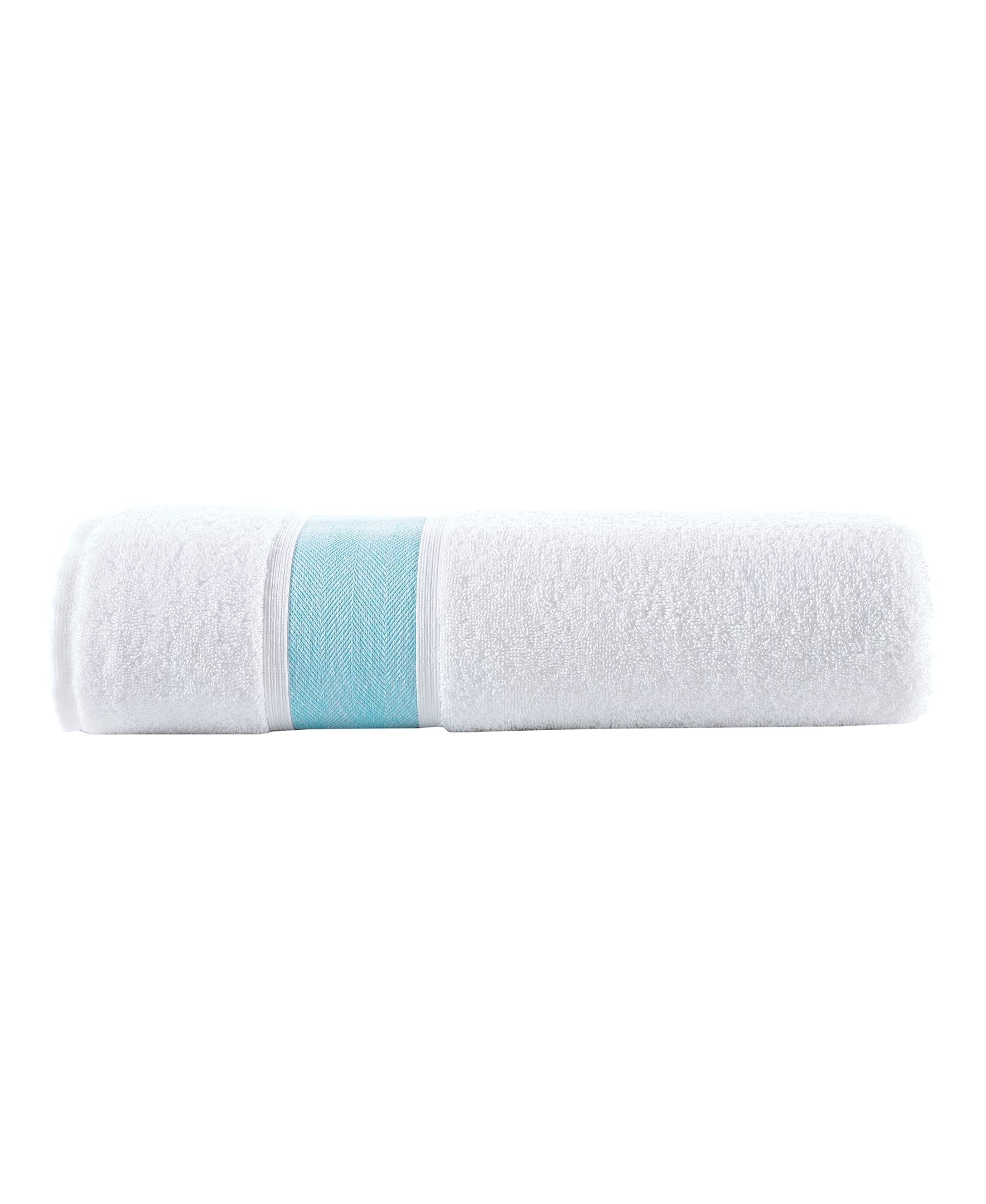  Brooks Brothers Ottoman Rolls Bath Sheet - Sea Glass - Bonton