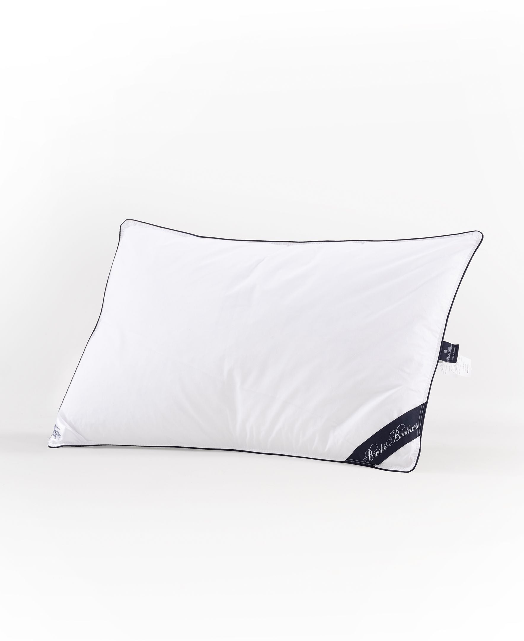  Brooks Brothers Goose Down/Feather Pillow - White - Bonton