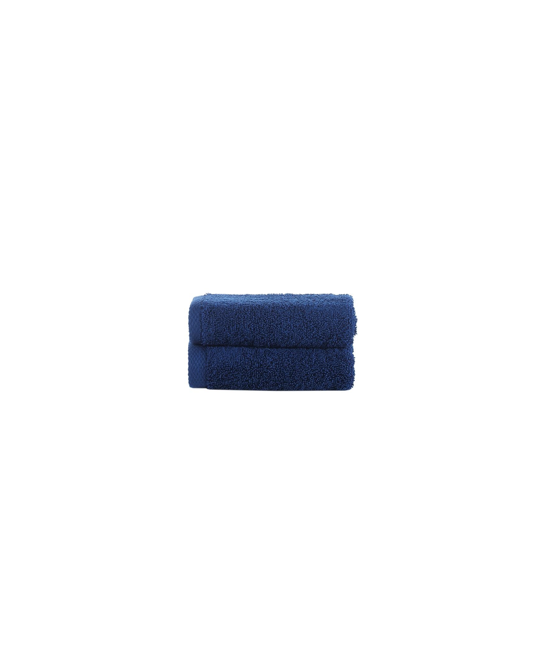  Brooks Brothers Solid Signature 2 Piece Wash Towel Set - Navy - Bonton