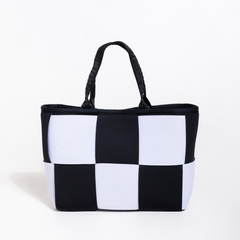 Mini Icon Tote Black And White