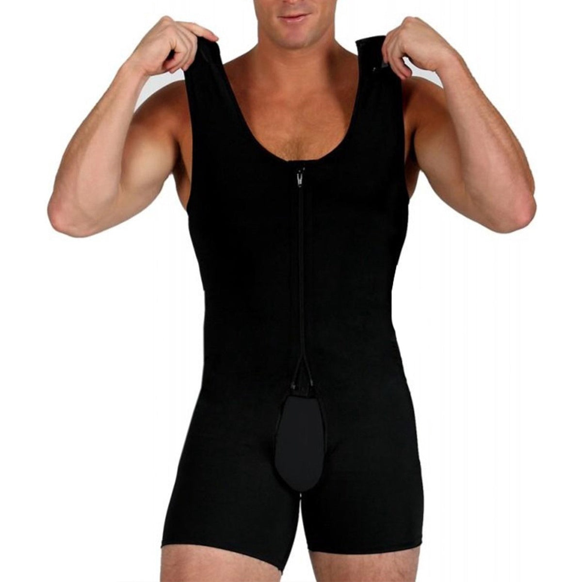  InstantFigure InstantRecoveryMD Compression Bodysuit Shaper Hook and Loop MD309 - Black - Bonton