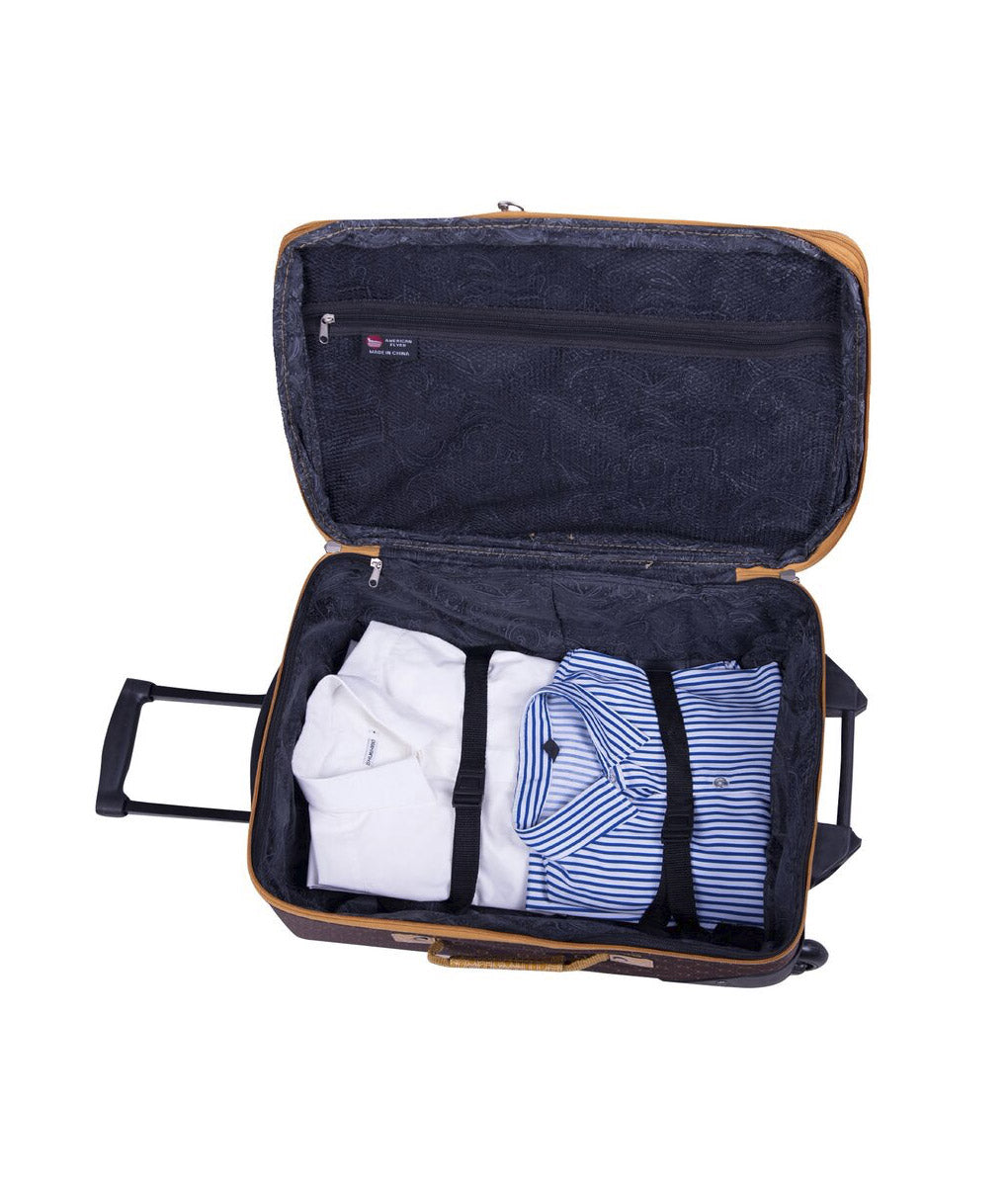  American Flyer American Flyer Signature 4-Piece Luggage Set - Brown - Bonton