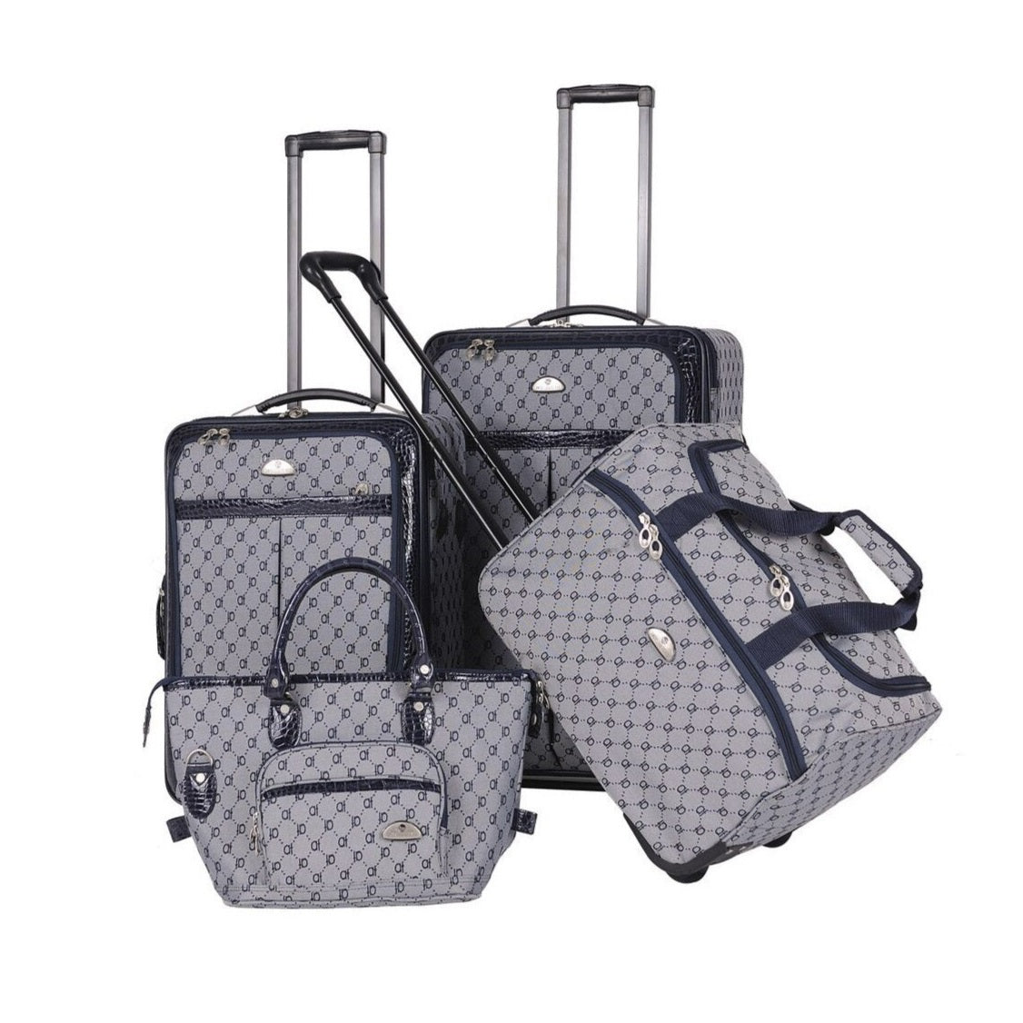  American Flyer American Flyer Signature 4-Piece Luggage Set - Brown - Bonton