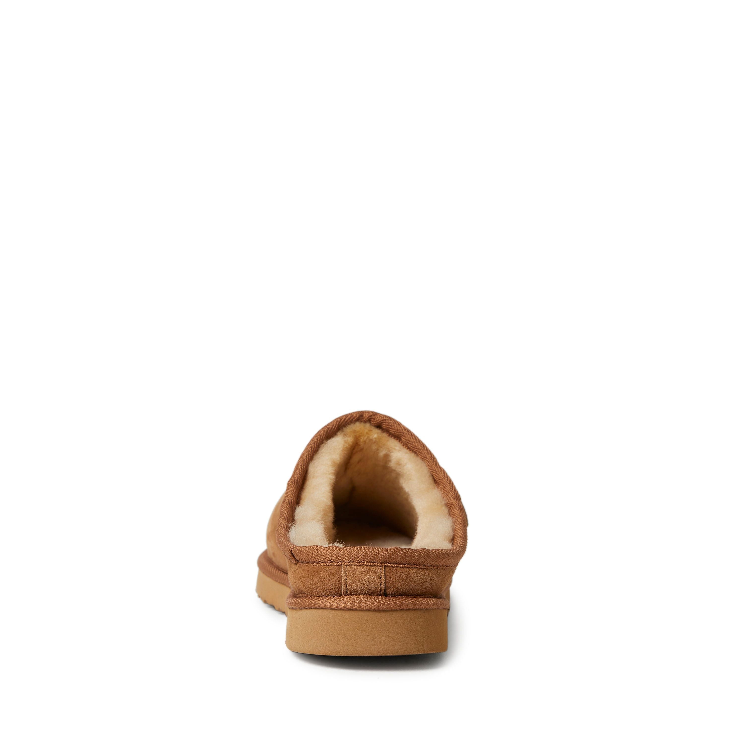  Dearfoams Fireside by Men's Grafton Shearling Indoor/Outdoor Clog Slipper - Brown - Bonton