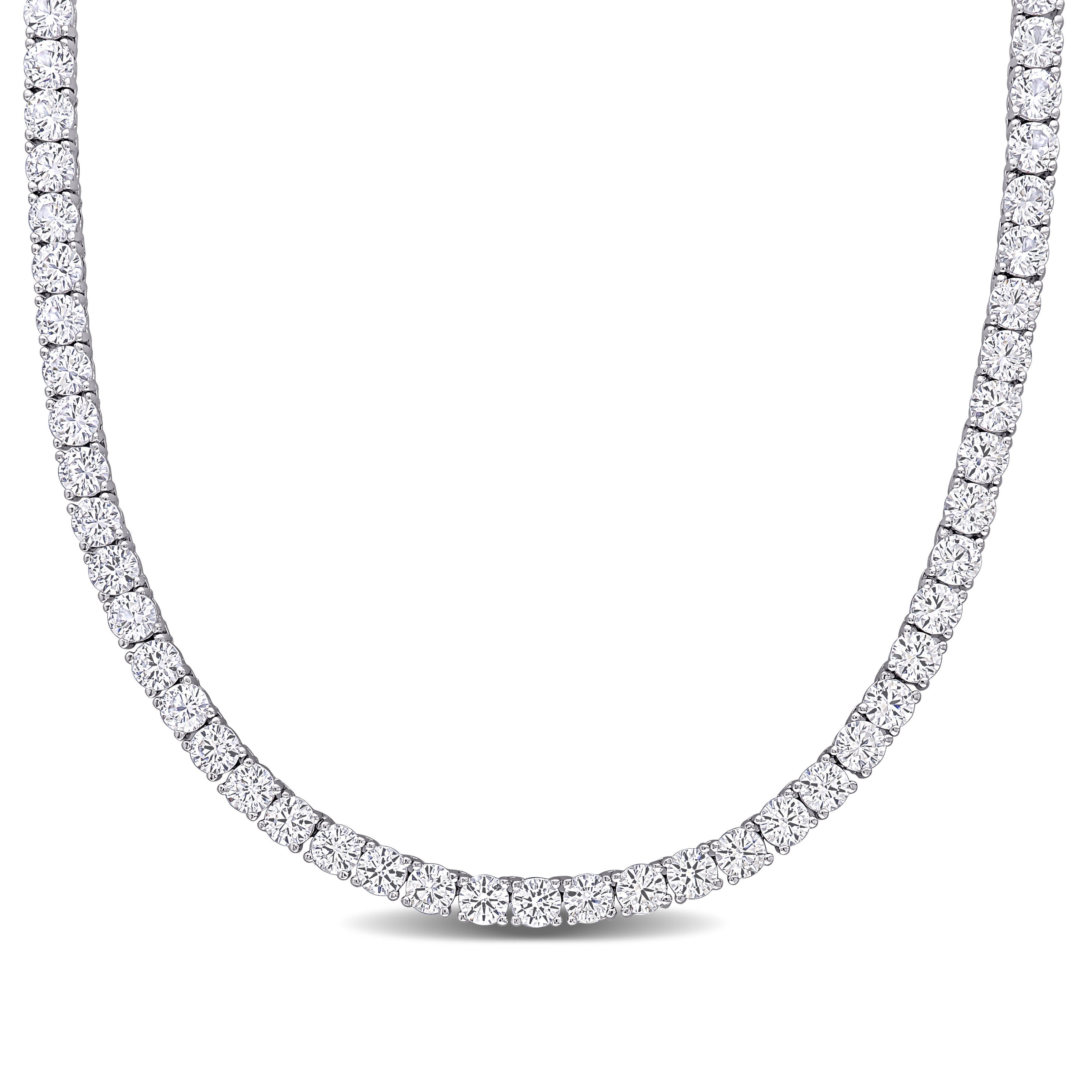  Studio Works Created White Sapphire Tennis Necklace - White - Bonton