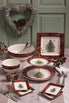  Spode Christmas Tree Figural Tartan Tray - White - Bonton