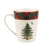  Spode Christmas Tree Tartan Mug Set of 4 - White - Bonton