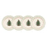  Spode Christmas Tree Polka Dot Dessert Plate Set of 4 - White - Bonton